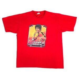 Vintage Radio Days Bruce Lee Game of Death Movie Graphic T Shirt XL